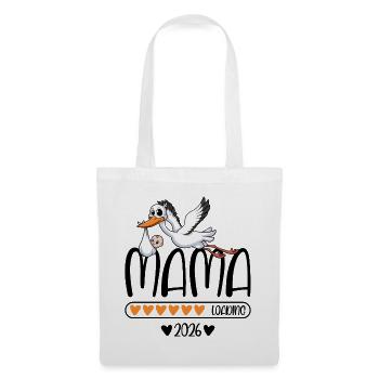 Mama 2026 loading - Stoffbeutel - Weiß - Vorne