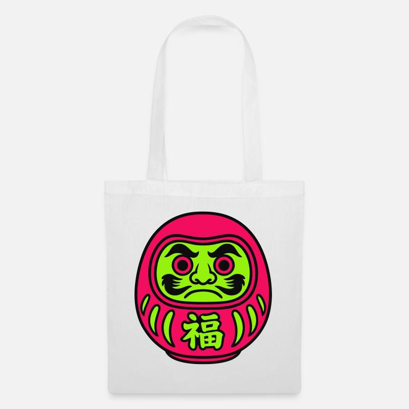 Daruma by FANMAN! - Stoffbeutel - Weiß
