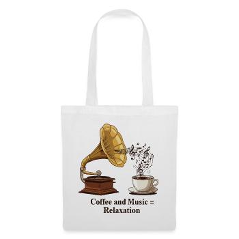 Coffee and Music = Relaxation - Tote Bag - white - Front