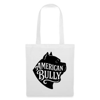 American Bully Bulldog french Hunde Dog t shirt - Stoffbeutel - Weiß - Vorne