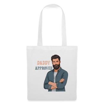 Daddy Approved Bart Mann Design - Stoffbeutel - Weiß - Vorne