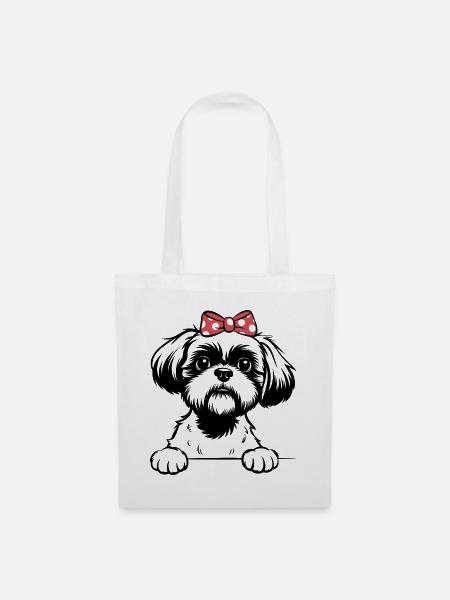 Shih Tzu - Stoffbeutel - Weiß