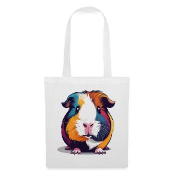 Colorful Guinea Pig Pop Art Illustration - Tote Bag - white - Front
