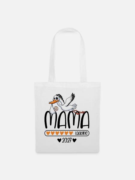 Mama 2027 loading - Stoffbeutel - Weiß