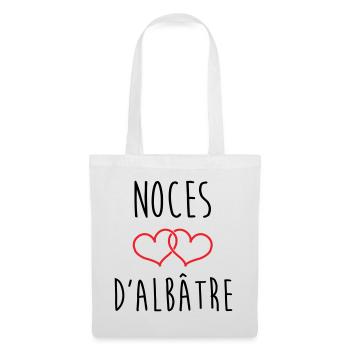 Alabaster Wedding 75 Years of Marriage - Tote Bag - white - Front