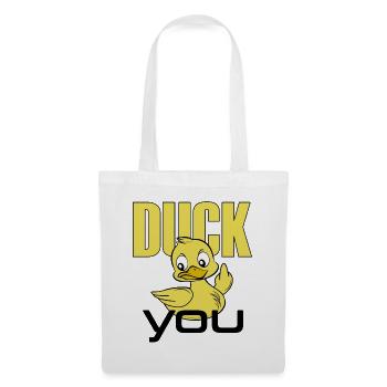 Duck_you - Stoffbeutel - Weiß - Vorne