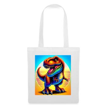 Dinosaurier - Stoffbeutel - Weiß - Vorne