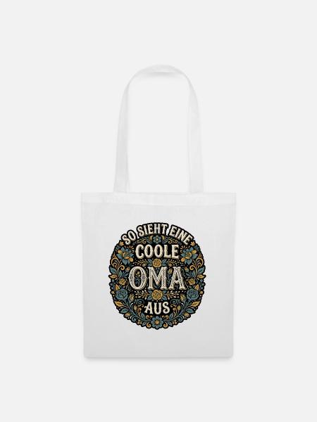 Coole Oma - Stoffbeutel - Weiß