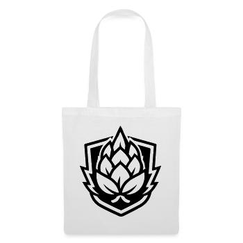 Hopfen Symbol Knospe - Stoffbeutel - Weiß - Vorne