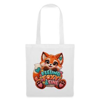 Feeling Foxy & Fine Patchwork Fox - Stoffbeutel - Weiß - Vorne