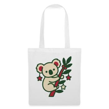 Koala Weihnachten Clipart - Stoffbeutel - Weiß - Vorne