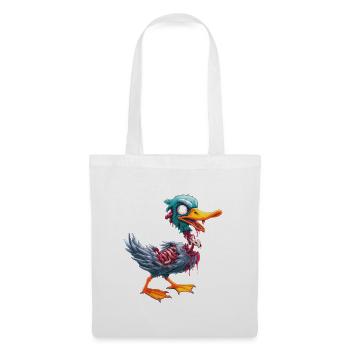 Zombie Stockente - Stoffbeutel - Weiß - Vorne