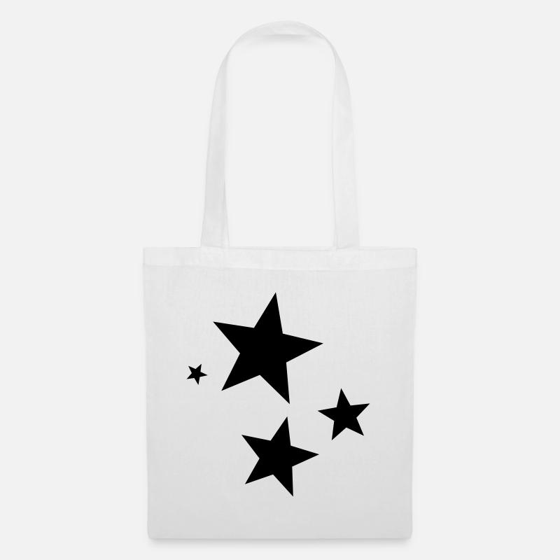 Etoiles - Sac en tissu - blanc