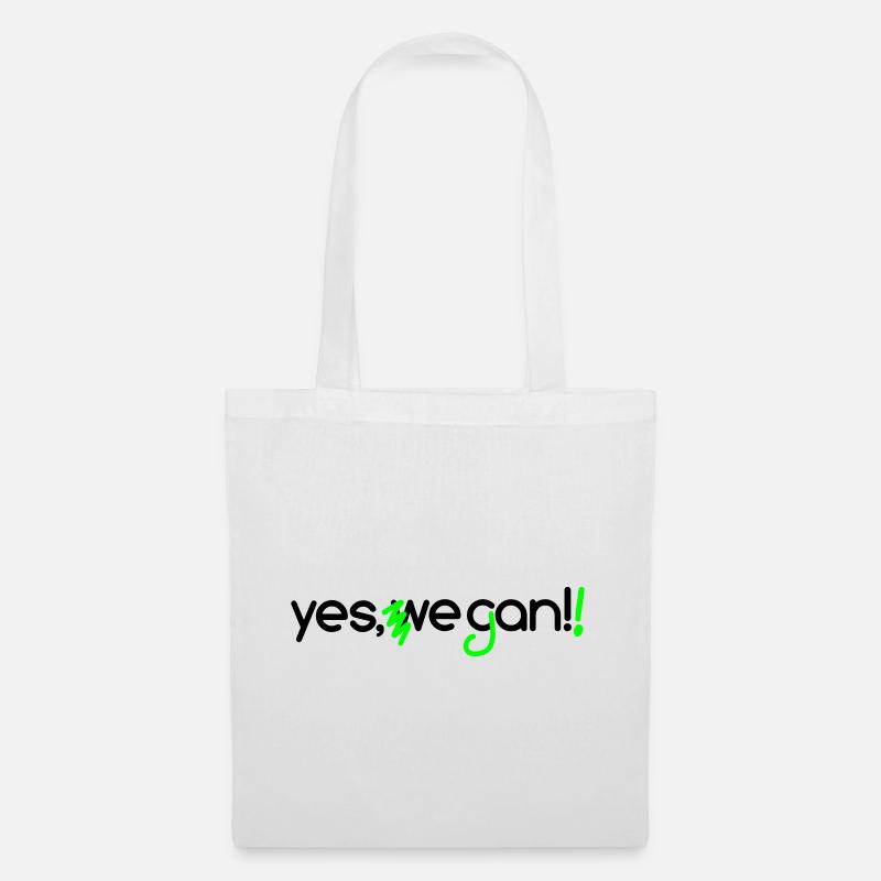 yes we can vegan - Stoffbeutel - Weiß