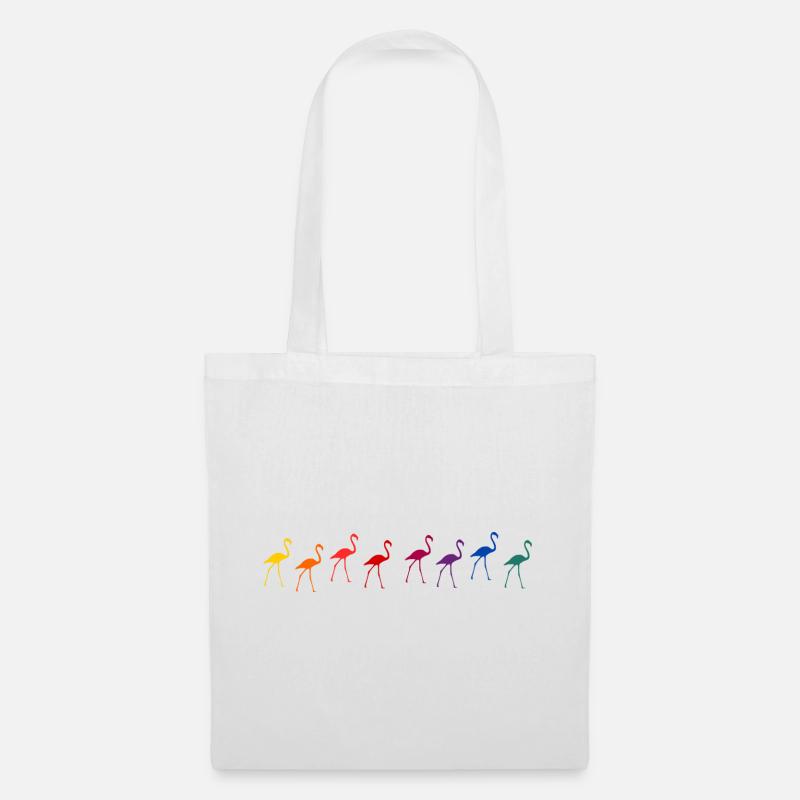 Flamingos - Stoffbeutel - Weiß