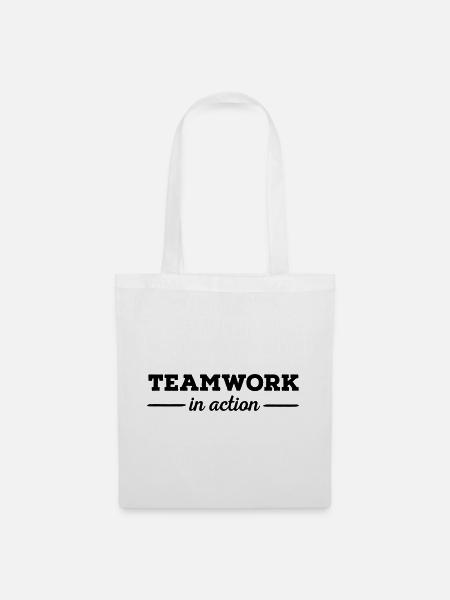 6061912 121161696 Teamwork - Stoffbeutel - Weiß