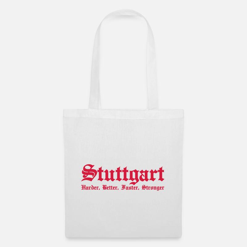 Stuttgart Harder Better Faster Stronger - Stoffbeutel - Weiß