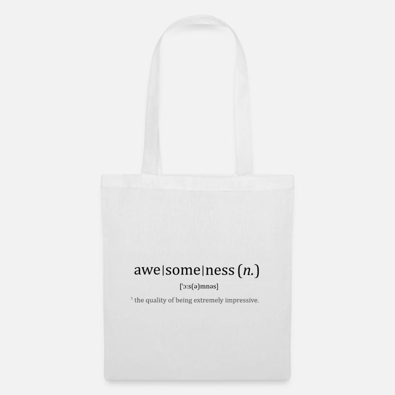 Awesome Dictionary - Stoffbeutel - Weiß