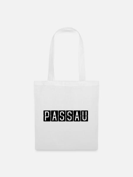 Passau Flughafentafel - Stoffbeutel - Weiß