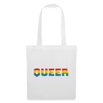 Rainbow queer LGBT CSD Shirt lgbtqi queer - Tote Bag - white - Front