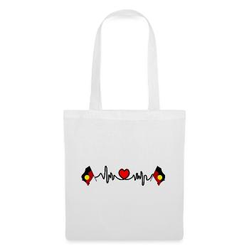 Heart rate cardio for Aboriginal people - Tote Bag - white - Front