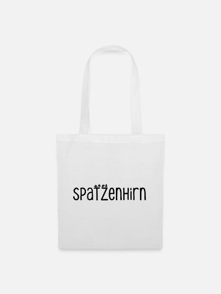 Spatzenhirn - Stoffbeutel - Weiß