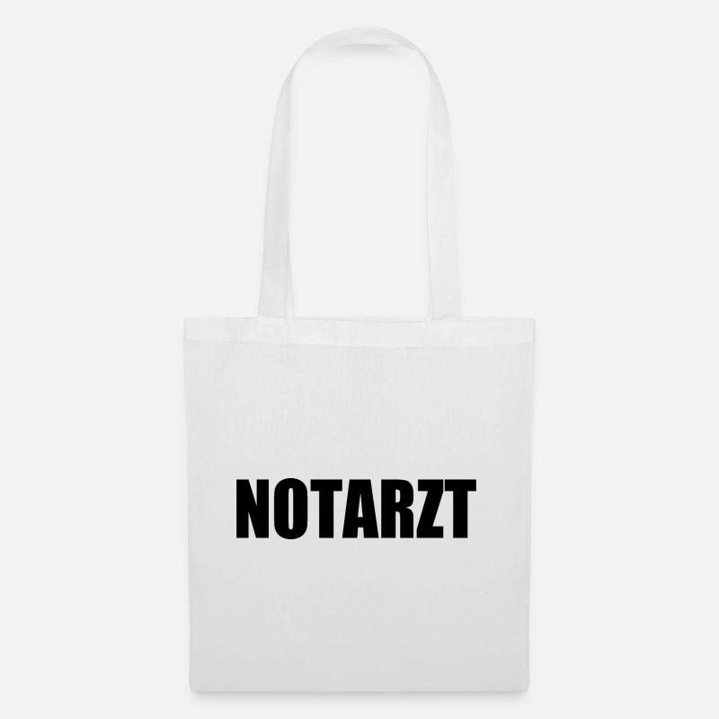 Notarzt - Stoffbeutel - Weiß