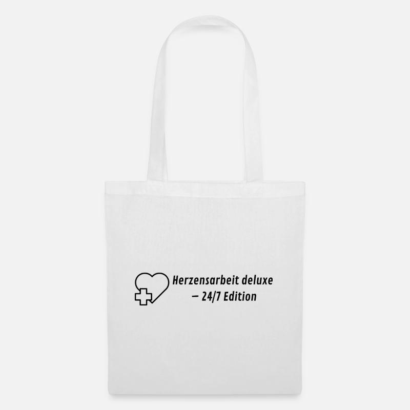 Herzensarbeit deluxe - 24/7 Edition - Stoffbeutel - Weiß