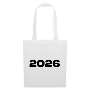 Cadeau Vintage 2026 - Sac en tissu - blanc - Devant