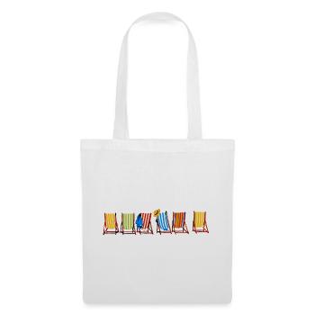 Seaside Holiday Sun Loungers - Tote Bag - white - Front
