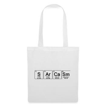 Sarkasmus/Sarkasmo – ironisches Periodensystem - Stoffbeutel - Weiß - Vorne