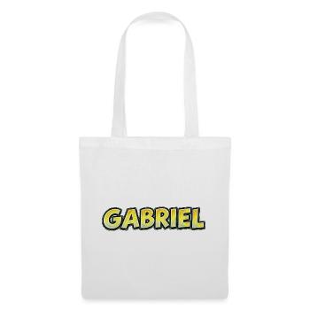 Gabriel – Handgezeichnete Typografie - Stoffbeutel - Weiß - Vorne