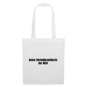 Beste Tierheilpraktikerin der Welt Tiere Geschenk - Stoffbeutel - Weiß - Vorne