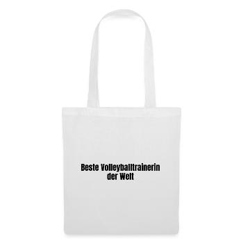 Beste Volleyballtrainerin der Welt Team Geschenk - Stoffbeutel - Weiß - Vorne