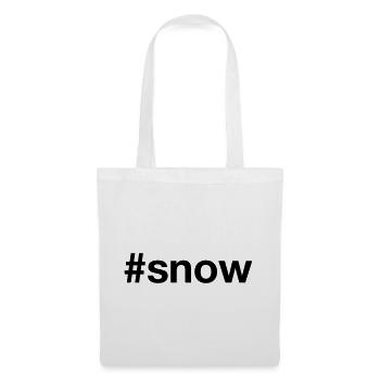SNOW Hashtag snow winter sports - Tote Bag - white - Front