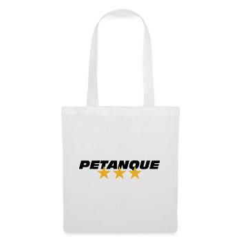 Petanque - Sac en tissu - blanc - Devant