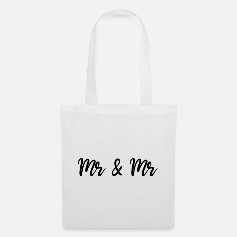 Mr & Mr - Tote Bag - white