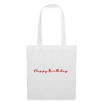 JAHRESTAG. ALLES GUTE ZUM GEBURTSTAG!. ALLES GUTE ZUM GEBURTSTAG!. - Stoffbeutel - Weiß - Vorne