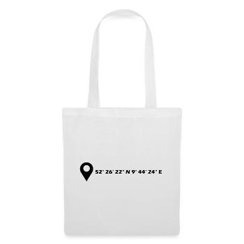 Coordonnées de Langenhagen - Sac en tissu - blanc - Devant