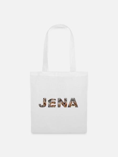 Jena Hund - Stoffbeutel - Weiß