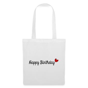 20. 20 ANS. 20e ANNIVERSAIRE. ANNIVERSAIRE 20 ANS. - Sac en tissu - blanc - Devant