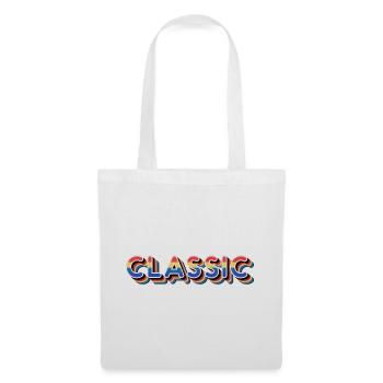 Classic Rainbow Retro Text - Tote Bag - white - Front
