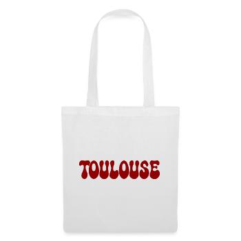 Toulouse Red Drops Buchstaben - Stoffbeutel - Weiß - Vorne