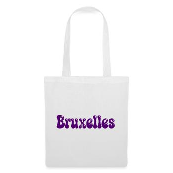 Brüsseler Purple Bubble Tippfehler - Stoffbeutel - Weiß - Vorne