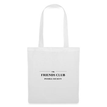 Poodle Society Logo - The Friends Club Merch - Stoffbeutel - Weiß - Vorne