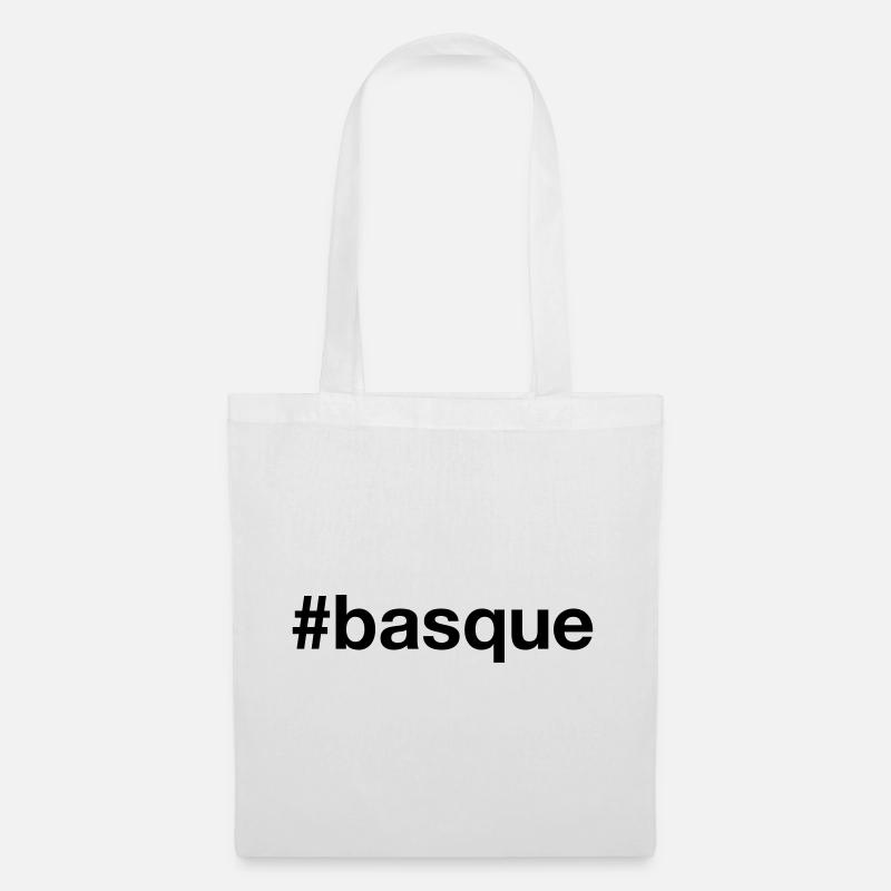 Pays Basque Basque Hashtag - Sac en tissu - blanc