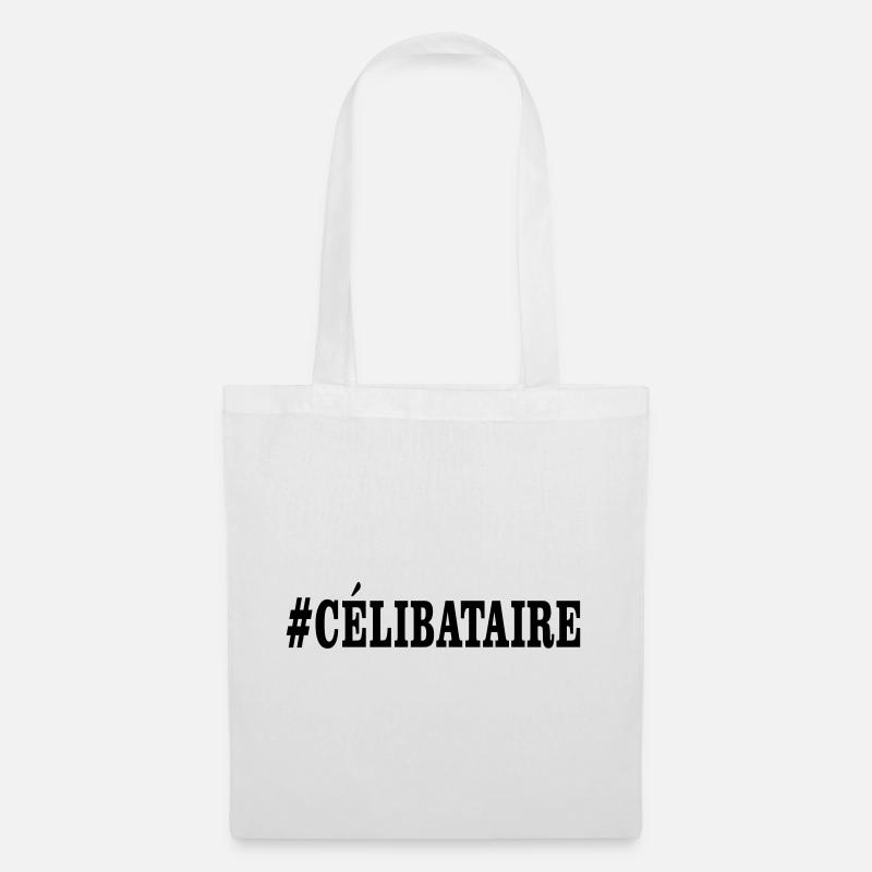 celibataire - Sac en tissu - blanc