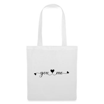 You and Me - Sac en tissu - blanc - Devant