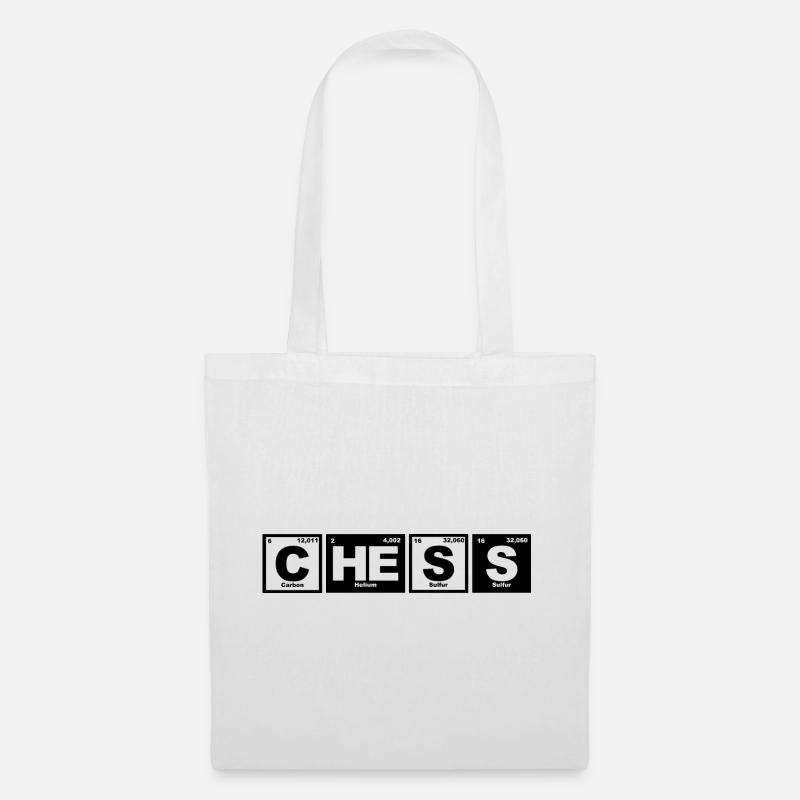 Chess - Periodic Table - Chemistry - Elements - Tote Bag - white