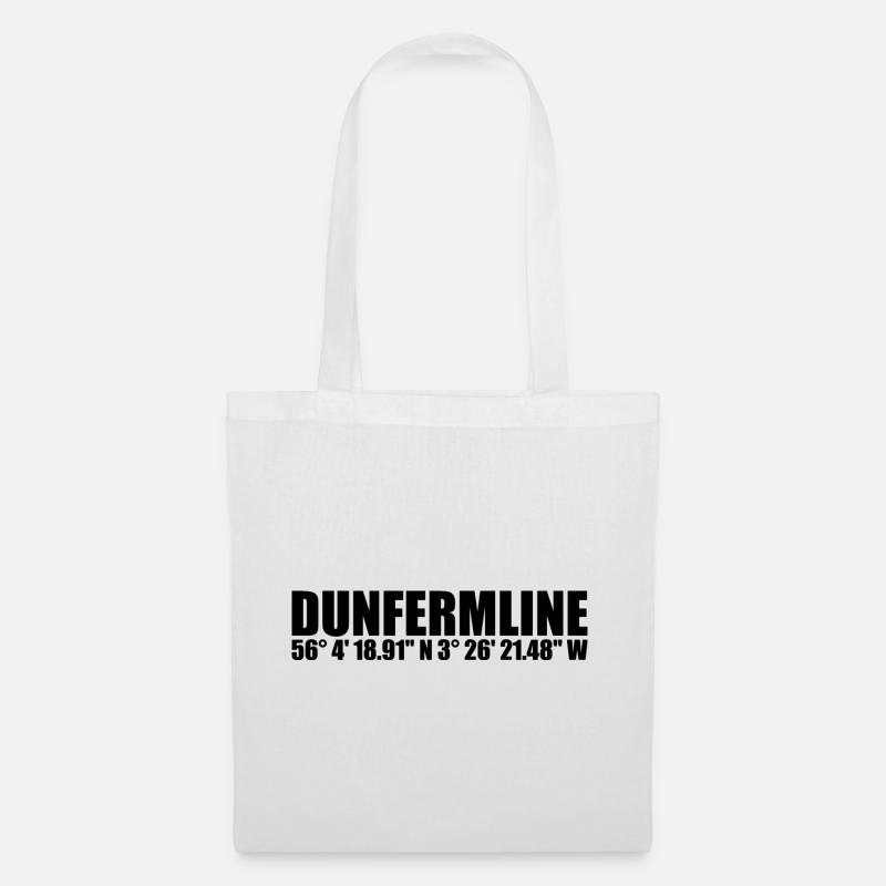 Dunfermline coordinates - Tote Bag - white